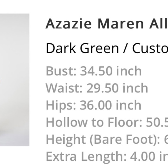 Azazie Green Bridesmaid Dress - Picture 6 of 6